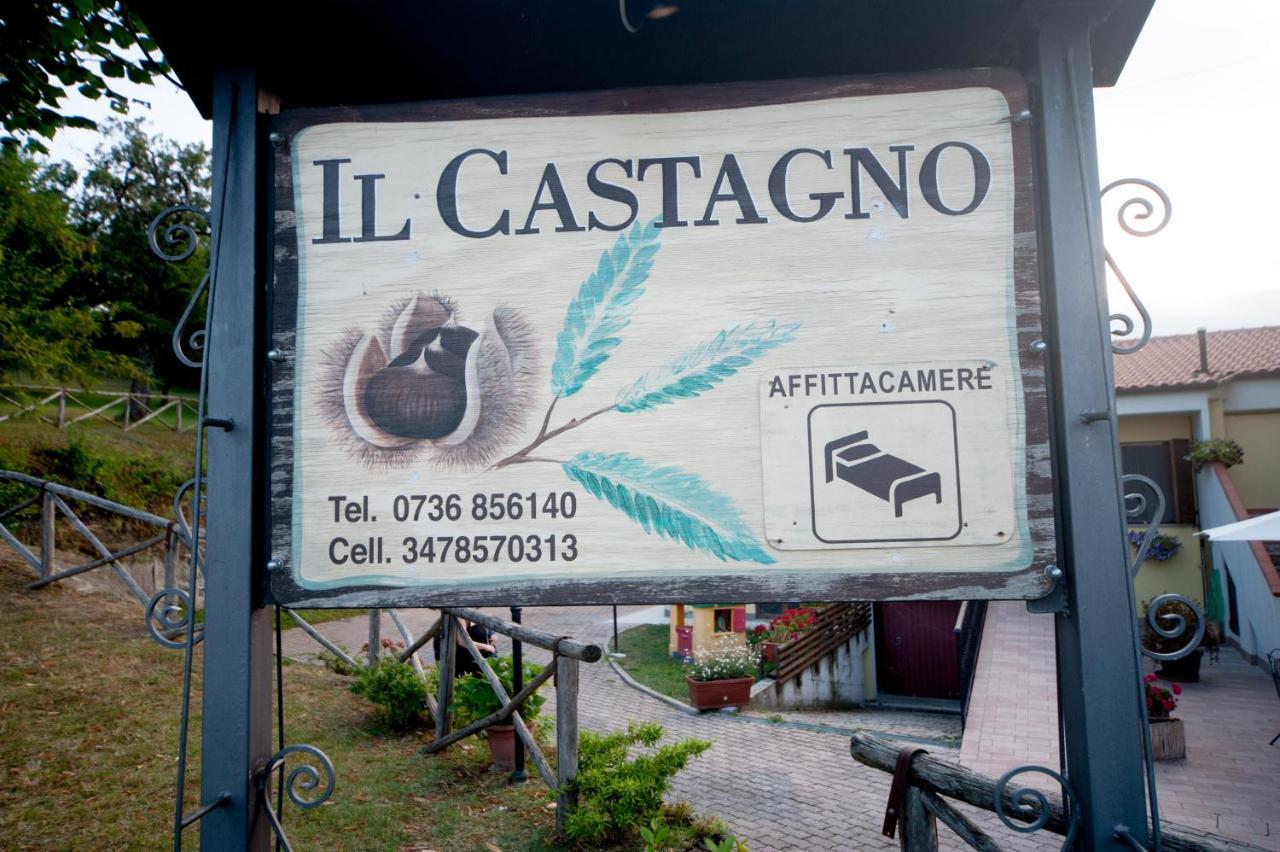 Il Castagno Bed & Breakfast Montemonaco Bagian luar foto