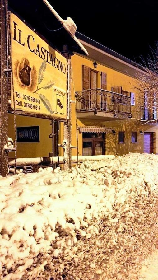 Il Castagno Bed & Breakfast Montemonaco Bagian luar foto